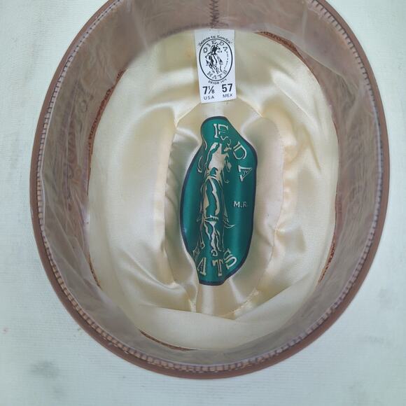 Ojeda Hats 7 1/8 Usa 57 Mex Cowboy Hat Somos Tu Sombra! Made In Mexico - Picture 15 of 16